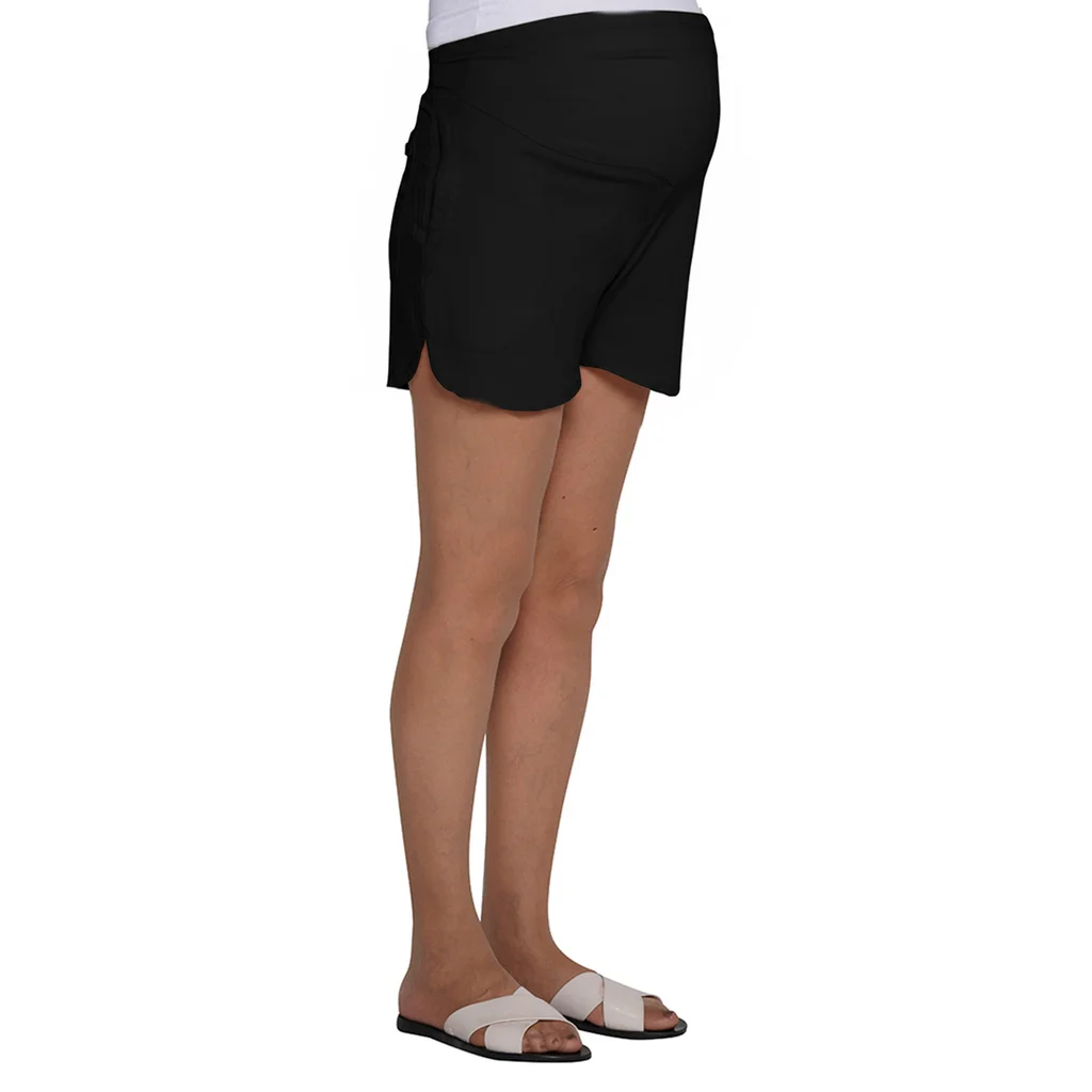 SHORT LINO ELASTIZADO CON FAJA ALGODON