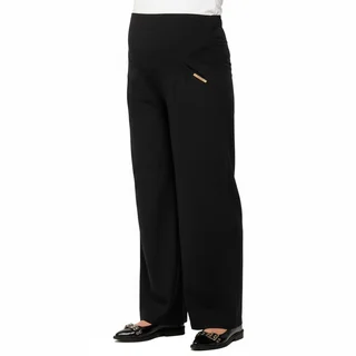 PANTALON DE LINO PIERNA ANCHA CON BOLSILLO Y PINZA, FAJA ELASTIZADA EN PANZA - Vista 6