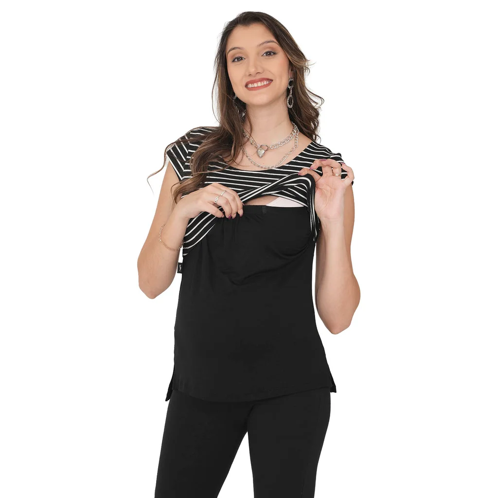REMERA MODAL COMBINADA MULTIRAYA
