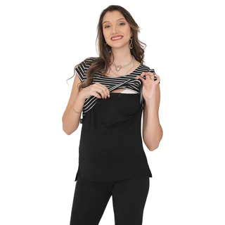 REMERA MODAL COMBINADA MULTIRAYA - Vista 4