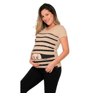 REMERA JERSEY CON BEBITO Y RAYAS - Vista 3