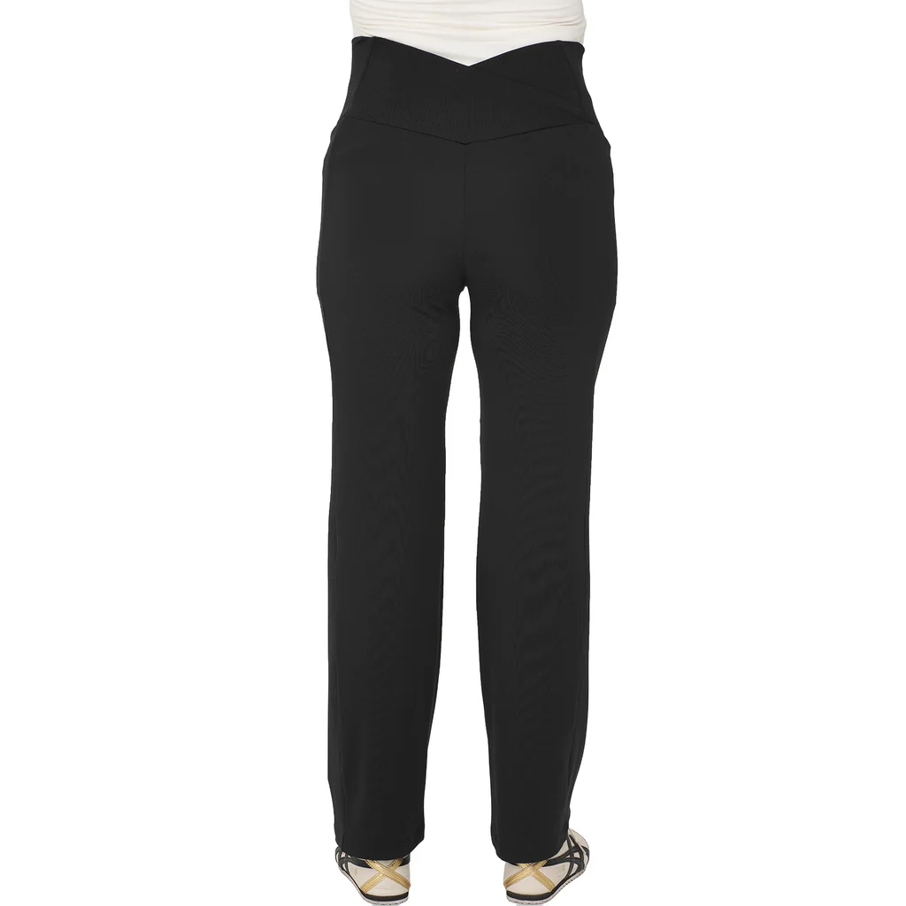 calza elastizada tipo yoga con bolsillos laterales y de uso reversible