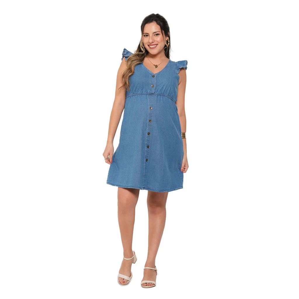 VESTIDO JEAN CON BOTONES