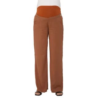 PANTALON SIMIL LINO RECTA CON FAJA EN PANZA ELASTIZADA - Vista 3