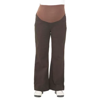 PANTALON RECTO DE GABARDINA ELASTIZADA CON BOTAMANGA ANCHO Y FAJA DE LAGODON ELASTIZADA EN PANZA - Vista 2