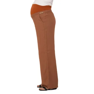 PANTALON SIMIL LINO RECTA CON FAJA EN PANZA ELASTIZADA - Vista 2