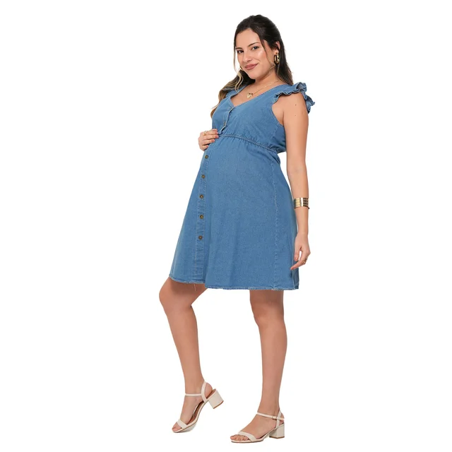 VESTIDO JEAN CON BOTONES
