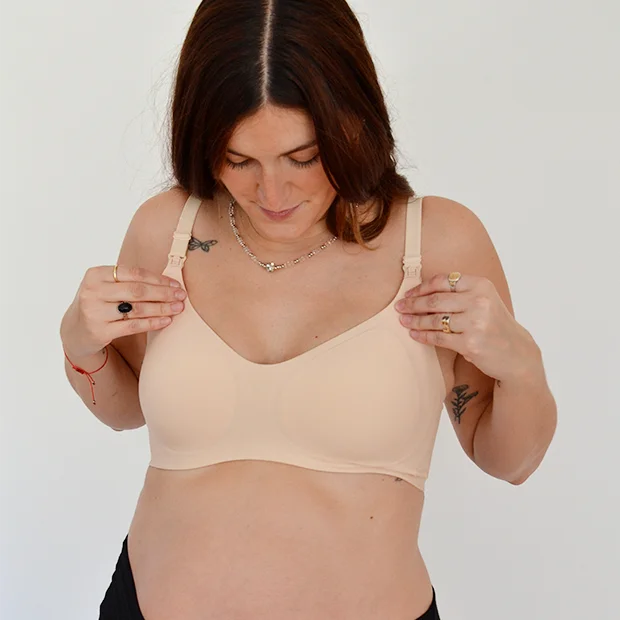 CORPIÑO AMAMANTAR CON CORTE LASER SIN COSTURA
