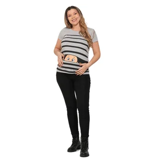 REMERA JERSEY CON BEBITO Y RAYAS - Vista 2