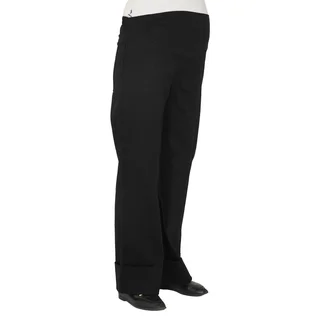 PANTALON COTTON SATEN ELASTIZADO CON BOTA ANCHA Y FAJA DE ALGODON  EN LA CINTURA DELANTERA - Vista 2