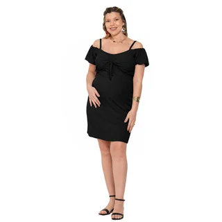 VESTIDO MICROMORLEY CON MANGA GLOBO Y TORERITA DELANTERA PARA AMAMANTAR - Vista 6