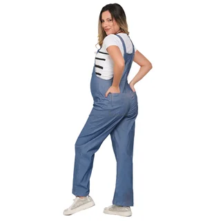 MONO BENGALINA SIMIL JEAN ELASTIZADA CON BOTA ANCHA - Vista 4