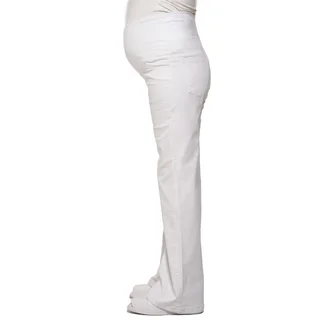 JEAN BLANCO OXFORD CON FAJA DE ALGODON ELASTIZADA EN PANZA - Vista 3