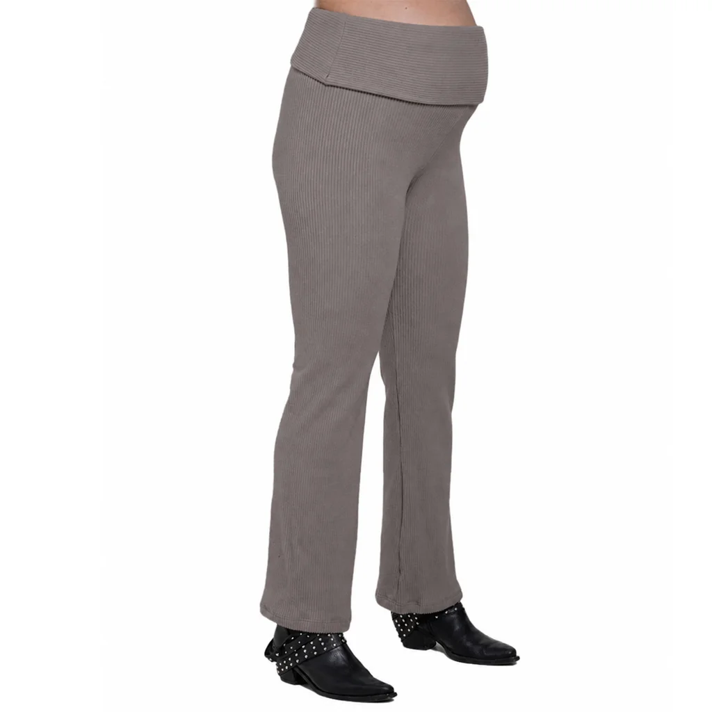CALZA MORLEY FRIZADA CON FAJA ALTA REBATIBLE
