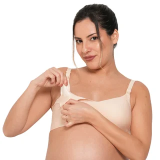CORPIÑO AMAMANTAR CON CORTE LASER SIN COSTURA - Vista 3