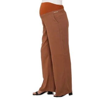 PANTALON SIMIL LINO RECTA CON FAJA EN PANZA ELASTIZADA - Vista 1