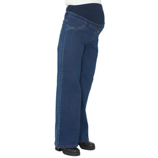 JEAN SEMI WIDE CON FRENTE IRREGULAR FAJA DE ALGODON ELASTIZADO EN PANZA - Vista 3