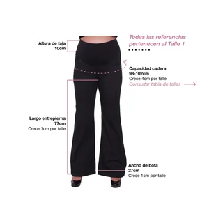 JEAN OXFORD NEGRO CON FAJA ALGODON ELASTIZADA DOBLE - Vista 5