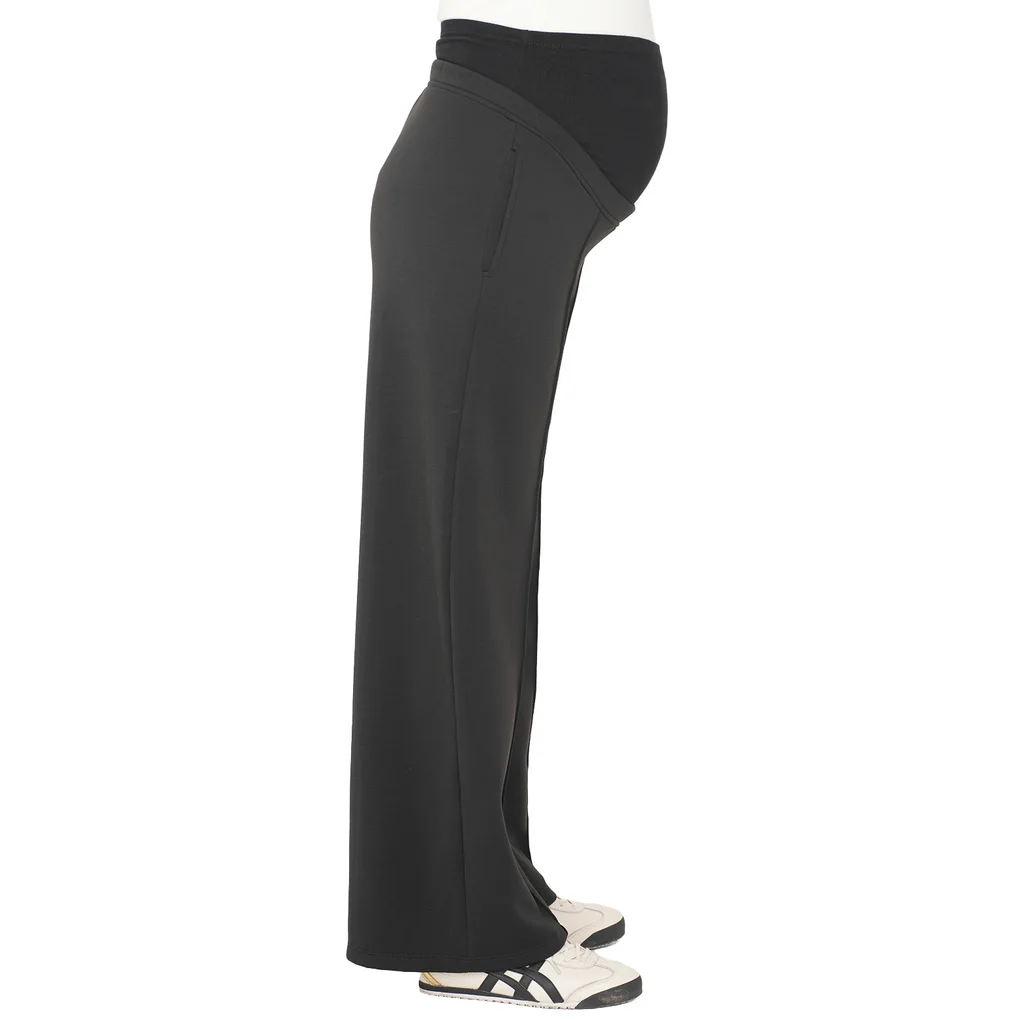 PANTALON JOGGINS CON PESPUNTE DELANTERO Y FAJA DE ALGODON ELASTIZADA. TELA SKUBA YOGA