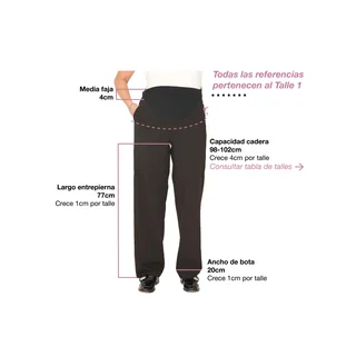 PANTALON BENGALINA RECTO CON FAJA DE ALGODON ELASTIZADA DELANTERA - Vista 5