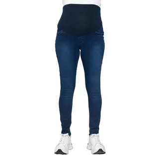 JEAN SUPER ELASTIZADO CON FAJA DE ALGODON DELANTERA ALTA Y ESPALDA EN V TERMIANDA EN JEAN - Vista 2