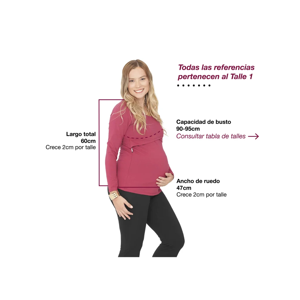 REMERA ALGODON LYCRA CON SOBREDELANTERO PARA AMAMANTAR