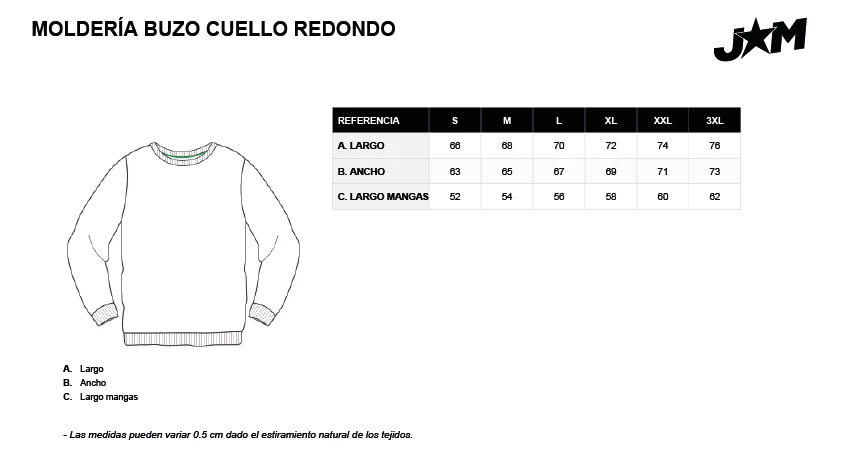 Molder&iacute;a cuello redondo