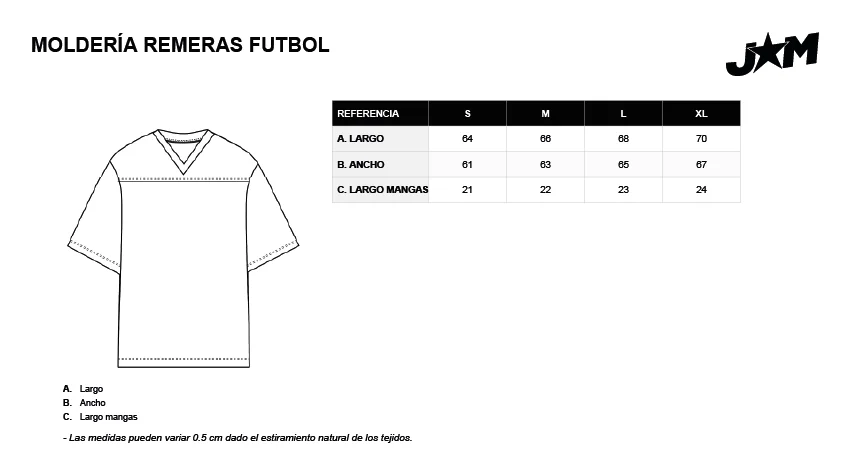 Molder&iacute;a remeras de f&uacute;tbol