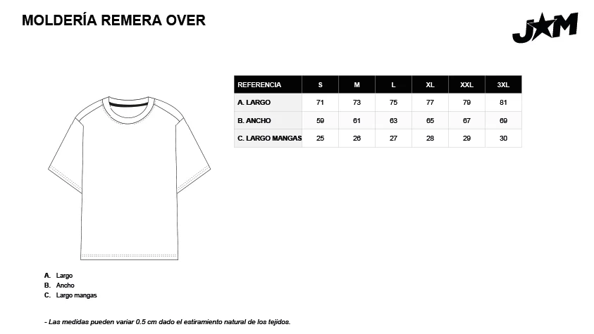 Molder&iacute;a remeras over