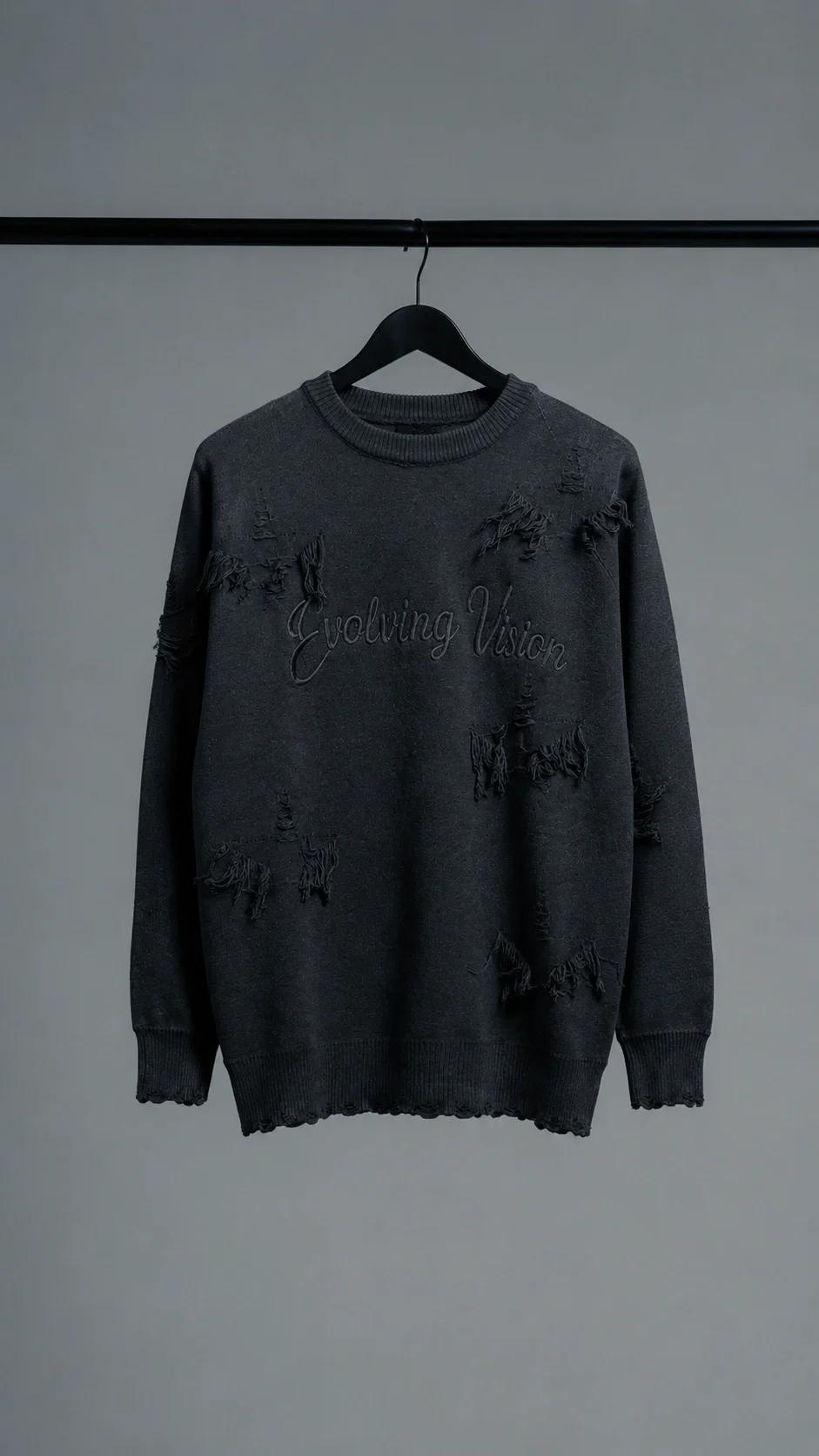60812 - SWEATER BORDADO CON ROTURA