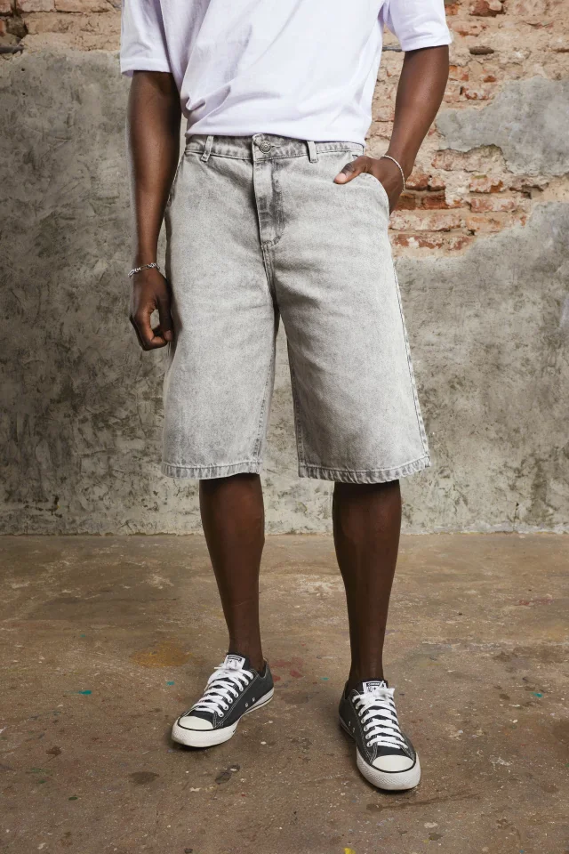 60710 - BERMUDA JEAN GRIS CLARO