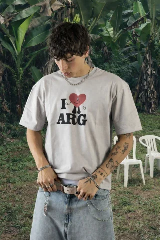 60476 - REMERA 16/1 EST I LOVE ARG - Vista 3
