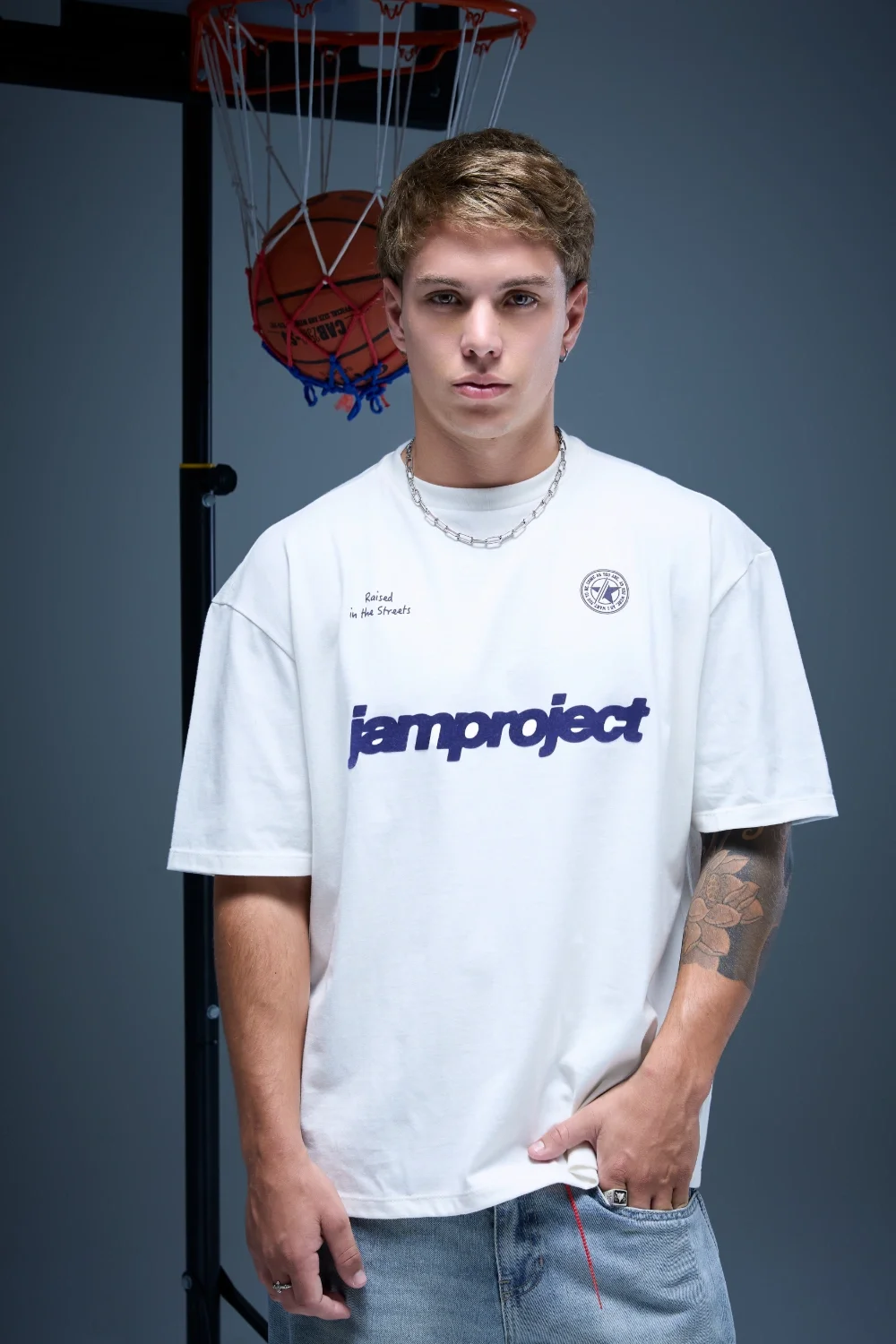 60449 - REMERA 16/1 ESTAMPADA CON FLOCK