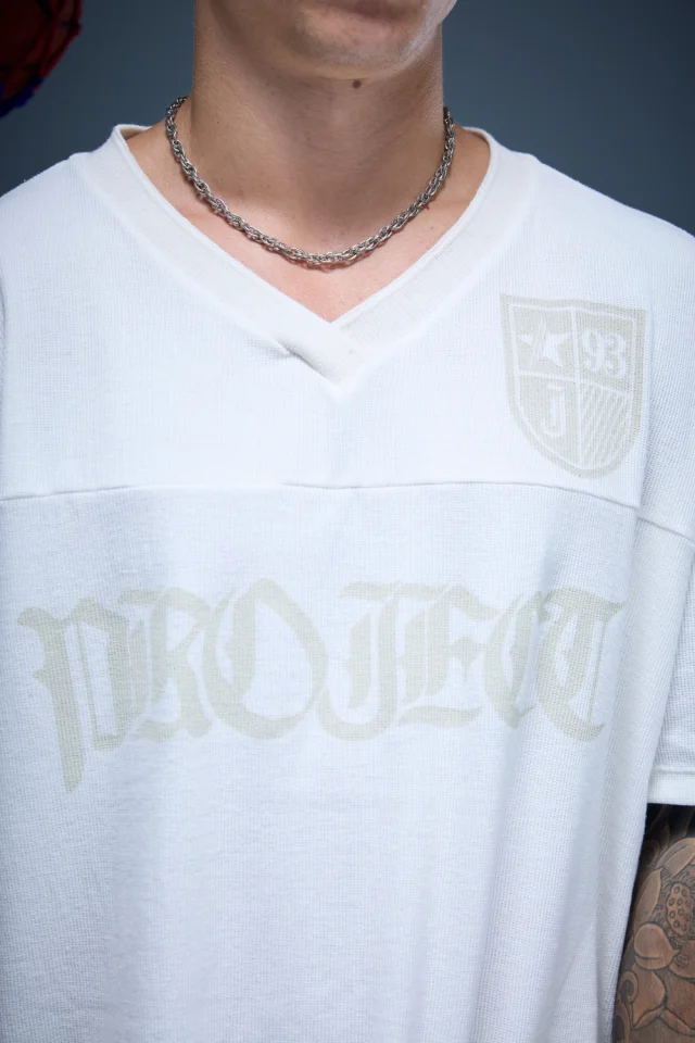 60465 - REMERA ESCOTE V BOXY  16/1 ESTAMPADA