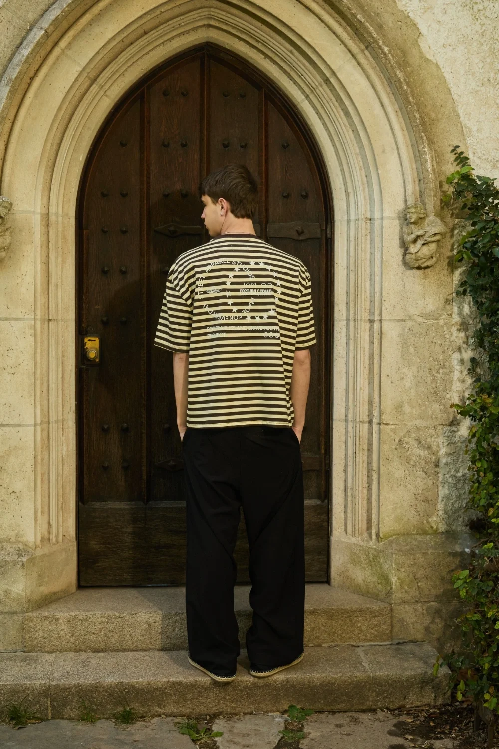 61410 - REMERA RAYADA ESTAMPADA