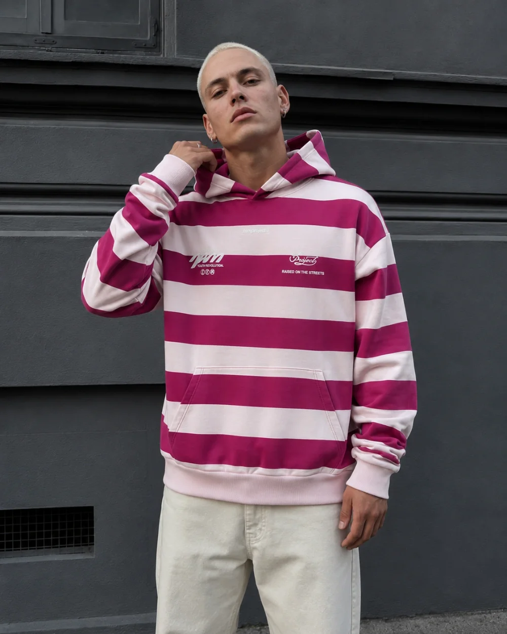 61900 - CANGURO RAYADO ESTAMPADO