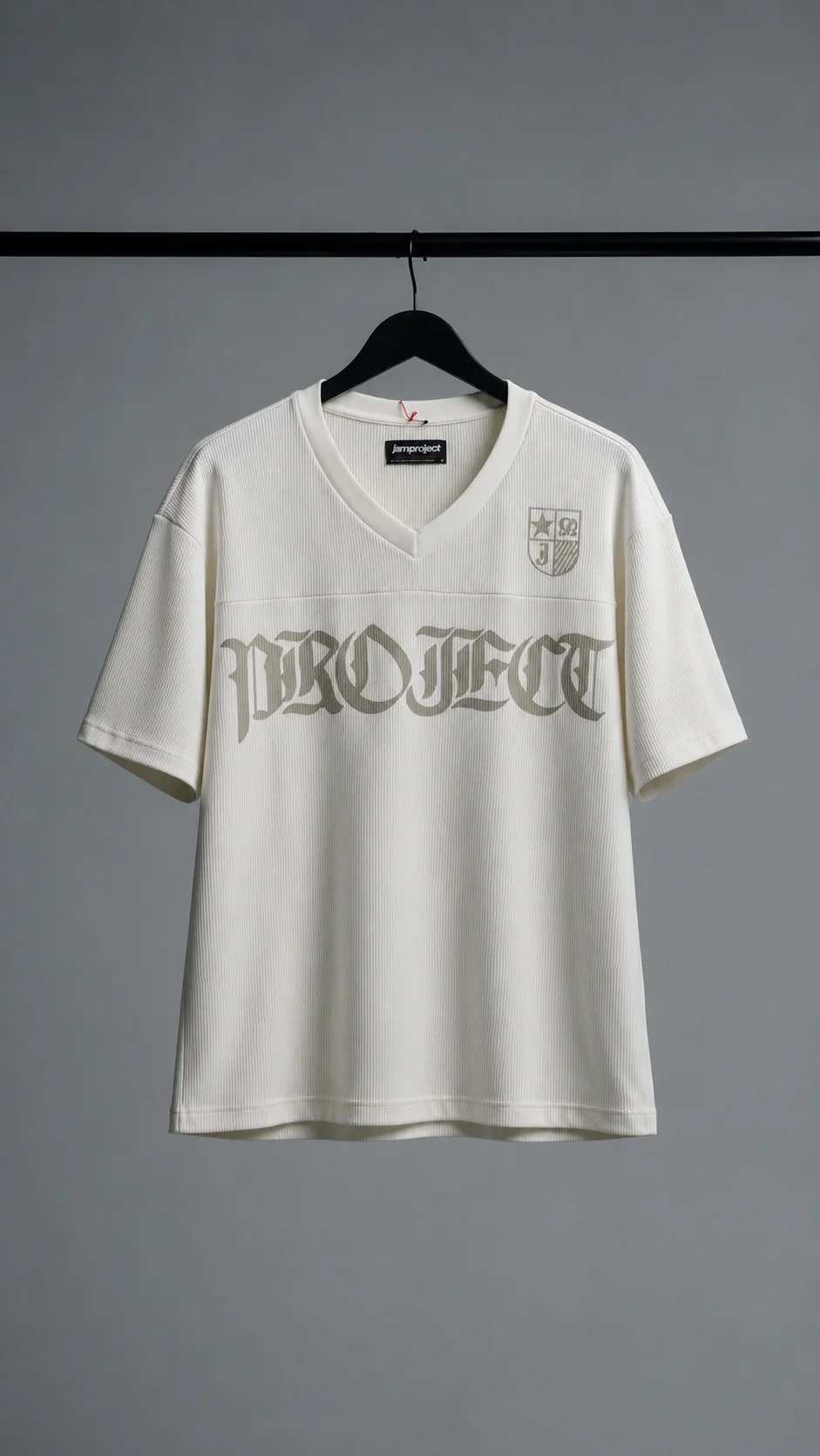 60465 - REMERA ESCOTE V BOXY  16/1 ESTAMPADA