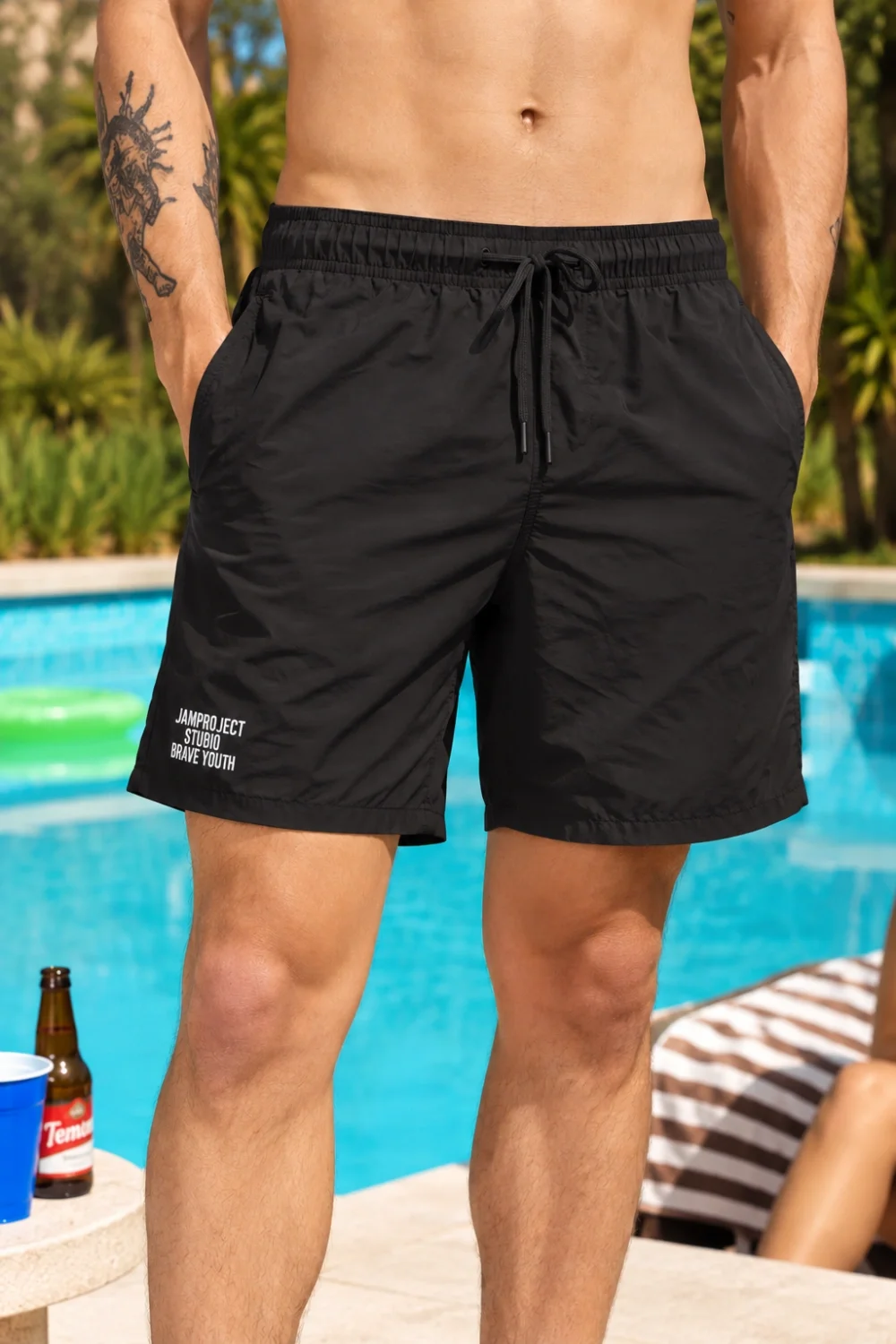 60767 - SHORT DE BAÑO CINTURA FIJA