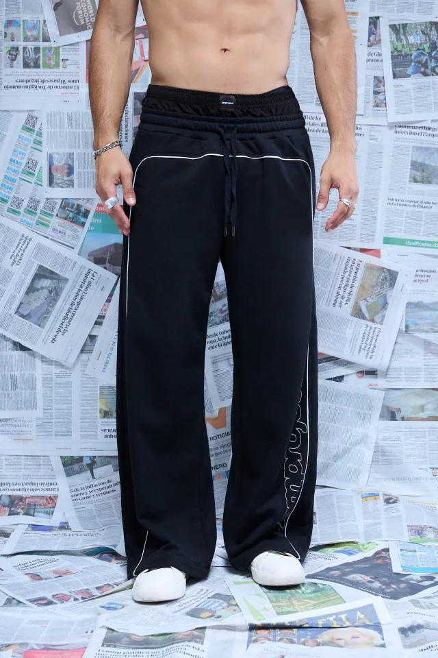 60736 - JOGGING RECTO CON VIVOS DOBLE CINT