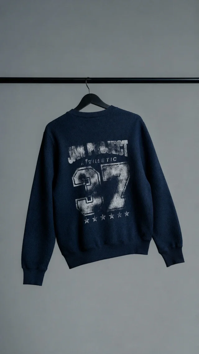 60807 - SWEATER TRAMADO CON ESTAMPA