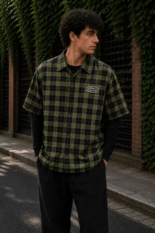 60602 - CAMISA MNG CORTA CON MNGA SUPERPUESTA - Vista 3
