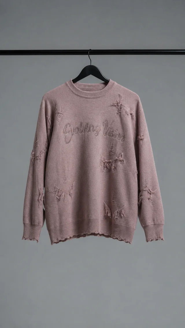 60812 - SWEATER BORDADO CON ROTURA