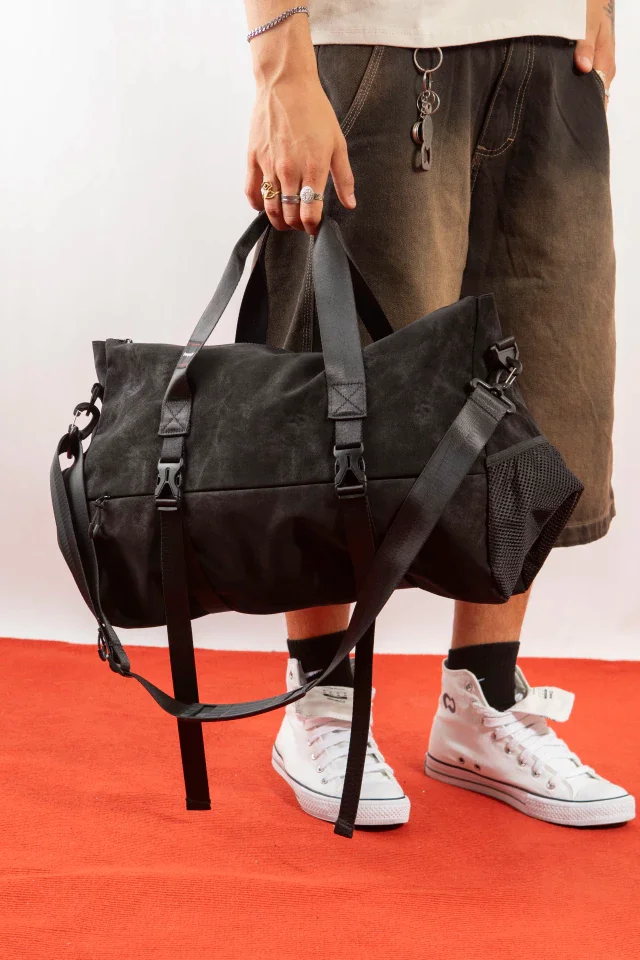 7016 - BOLSO SIMIL CUERO MEDIANO GAMUZADO