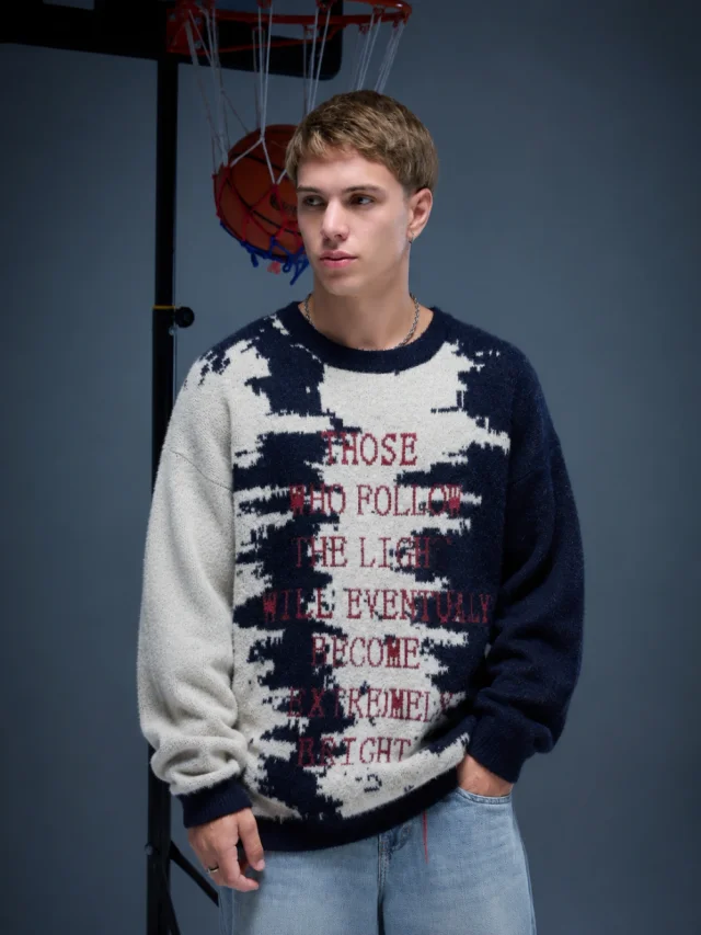 60804 - SWEATER CON LETRA BORDO