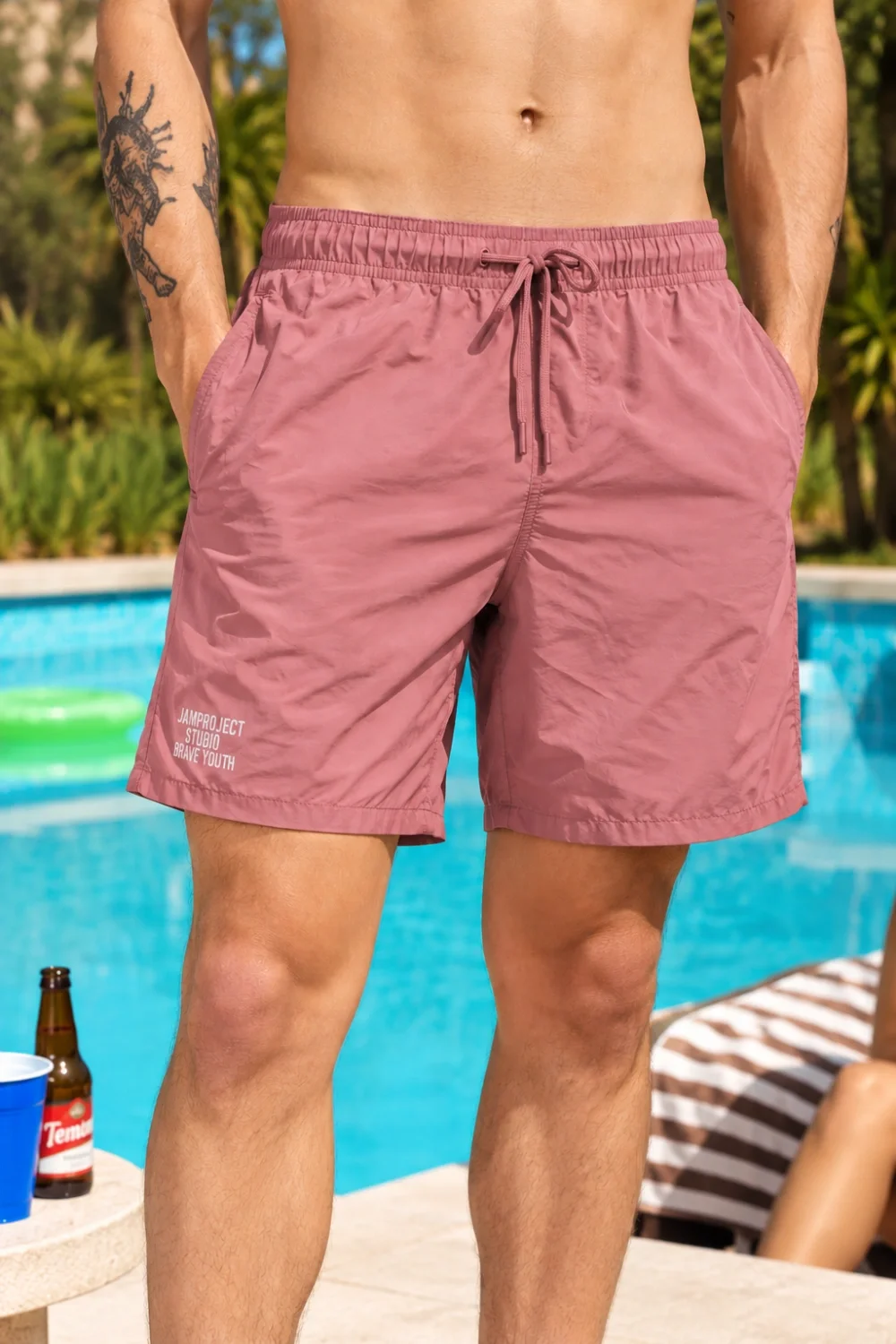 60767 - SHORT DE BAÑO CINTURA FIJA