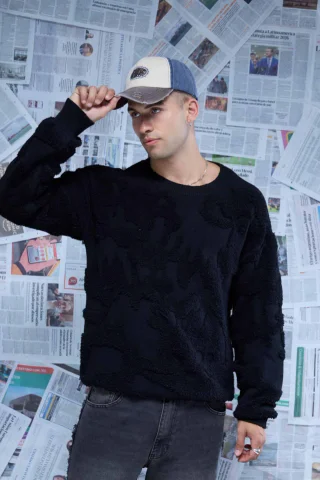 60809 - SWETER C/RELIEVE - Vista 1