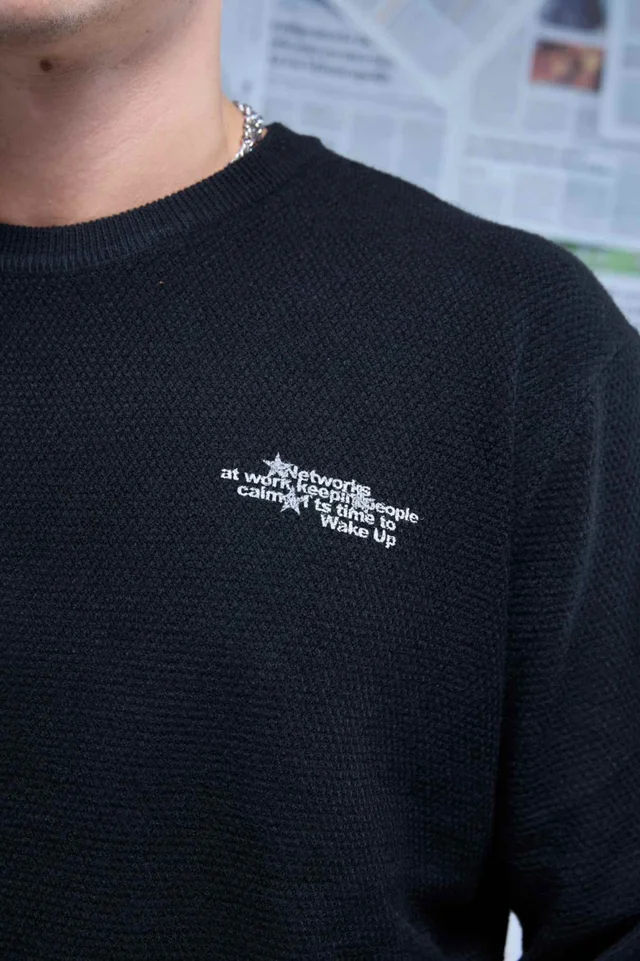 60808 - SWETER TRAMADO DOBLE EST.