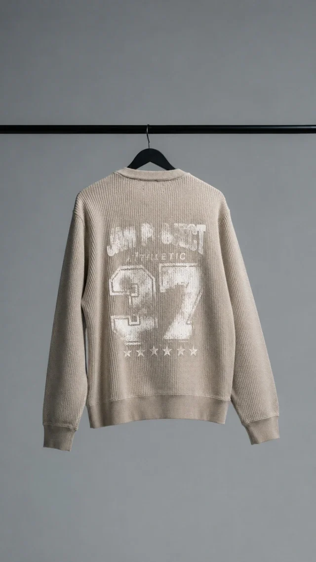 60807 - SWEATER TRAMADO CON ESTAMPA