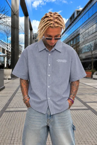 60606 - CAMISA ESTAMPADA RAYITAS - Vista 1