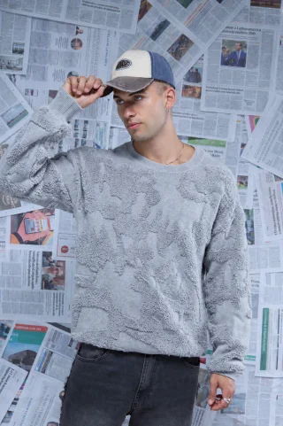 60809 - SWETER C/RELIEVE - Vista 3